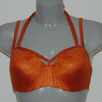 MARLIES DEKKERS HOLI GLAMOUR Marigold Orange plunge balconette bikinitop