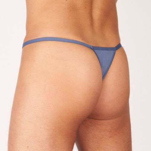 HOM G-String in midblue from the Plume collection