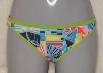 Marlies Dekkers Badmode Yellow Submarine Print/Groen Bikini Broekje