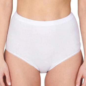 ENTEX COTTONSTRETCH Dames Taille Slip White