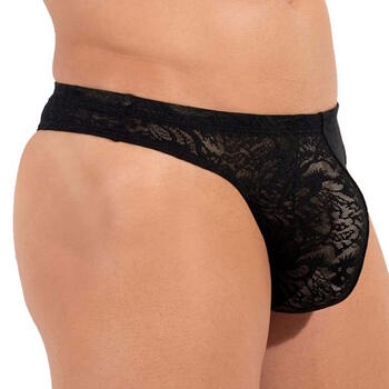 HOM FREE CUT LACE Black Heren String