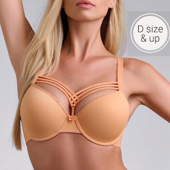 MARLIES DEKKERS DAME DE PARIS Apricot and Gold Plunge bh