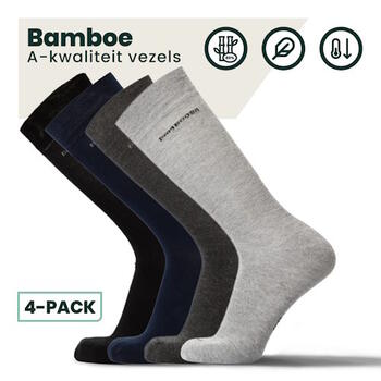 BAMBOOSA JASON Bamboe Sokken Color Mix 4 pack