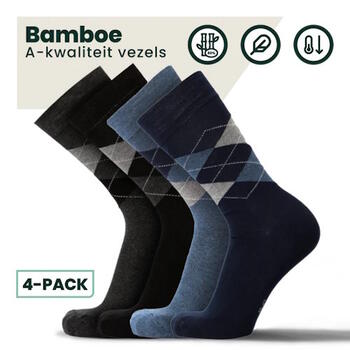 BAMBOOSA STEVE Sokken Multicolor/Print 4 pack