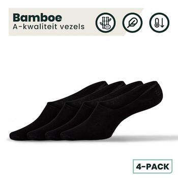 BAMBOOSA JOSHUA Footies Black 4 pack