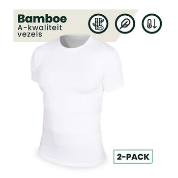 BAMBOOSA AUSTIN Ronde hals T-shirt White