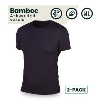 BAMBOOSA AUSTIN Ronde hals T-shirt Black