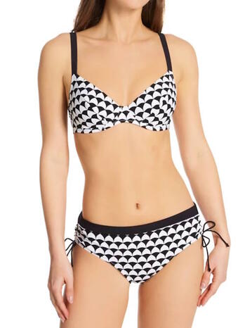 ROSA FAIA Beach Celine Black/White Bikini Set