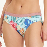 LingaDore Beach Iris blauw/print bikini broekje