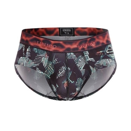 Mundo Unico Debacle zwart/print sport  slip