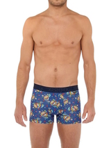 HOM Big Bisous blauw/print modal boxershort