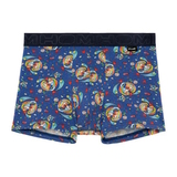 HOM Big Bisous blauw/print modal boxershort