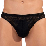 HOM Free Cut Lace  zwart heren string