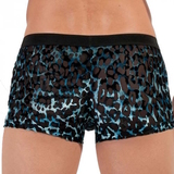 HOM Leopard zwart/blauw sport trunk