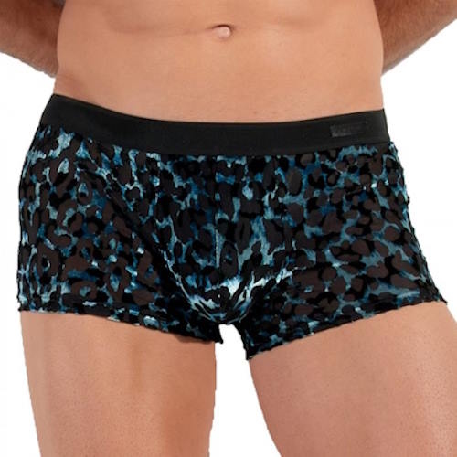 HOM Leopard zwart/blauw sport trunk