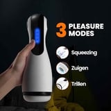 PureVibe Squeezing Seduction wit/zwart masturbator