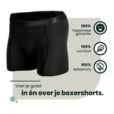 Bamboosa Lewis zwart bamboe boxershort