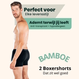 Bamboosa Lewis zwart bamboe boxershort