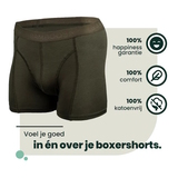 Bamboosa Lewis khaki bamboe boxershort