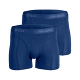 Bamboosa Lewis marine blauw bamboe boxershort