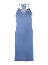 Charlie Choe Retro nights blauw slipdress