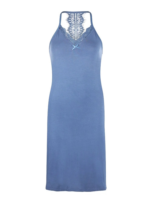 Charlie Choe Retro nights blauw slipdress