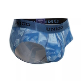 Mundo Unico Escantillon blauw/print heren slip