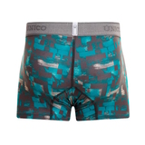 Mundo Unico Escaque turquoise/print sport trunk