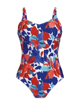 Rosa Faia Badmode Emiko marine blauw/rood badpak