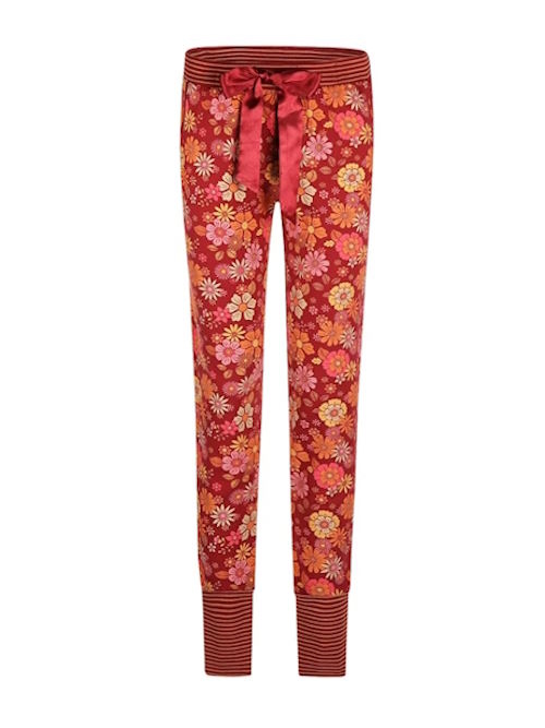 Charlie Choe Flower Power rood/print pyjamabroek