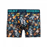 Beat My Boxer Space zwart/print boxershort