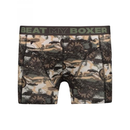 Beat My Boxer No Kill Fishing bruin/print boxershort