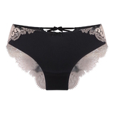 LingaDore black and cream zwart slip