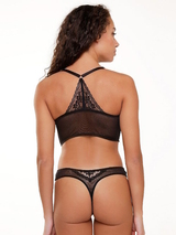 LingaDore Depths of black lingerie zwart string