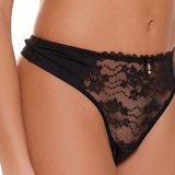 LingaDore Depths of black lingerie zwart string