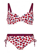 Rosa Faia Badmode Rubina wit/rood bikini set