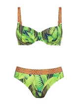 Anita Badmode Stella groen/print bikini set