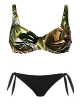 Anita Badmode Sibel groen/zwart bikini set