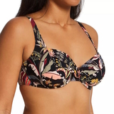 Rosa Faia Badmode Hermine zwart/roze bikini set