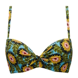 Marlies Dekkers Badmode Bellini groen/print push up bikinitop