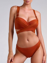 Marlies Dekkers Badmode Cache Coeur oranje voorgevormde bikinitop