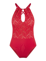 LingaDore Beach Fabulous in Red Lace rood badpak