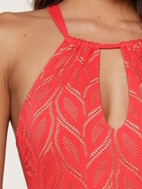 LingaDore Beach Fabulous in Red Lace rood badpak