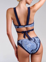 Marlies Dekkers Badmode Cache Coeur blauw/print bikini broekje