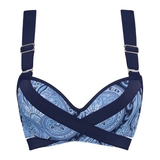 Marlies Dekkers Badmode Cache Coeur blauw/print push up bikinitop