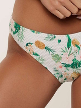 LingaDore Beach Tropical Botanic wit/print bikini broekje