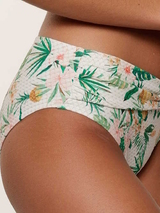 LingaDore Beach Tropical Botanic wit/print bikini broekje