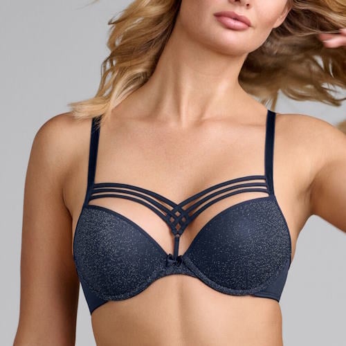 Marlies Dekkers Dame de Paris marine blauw push up bh