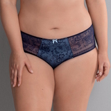 Rosa Faia Fleur marine blauw high brief