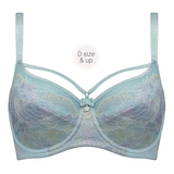 Marlies Dekkers Mariposa blauw/print niet voorgevormde bh